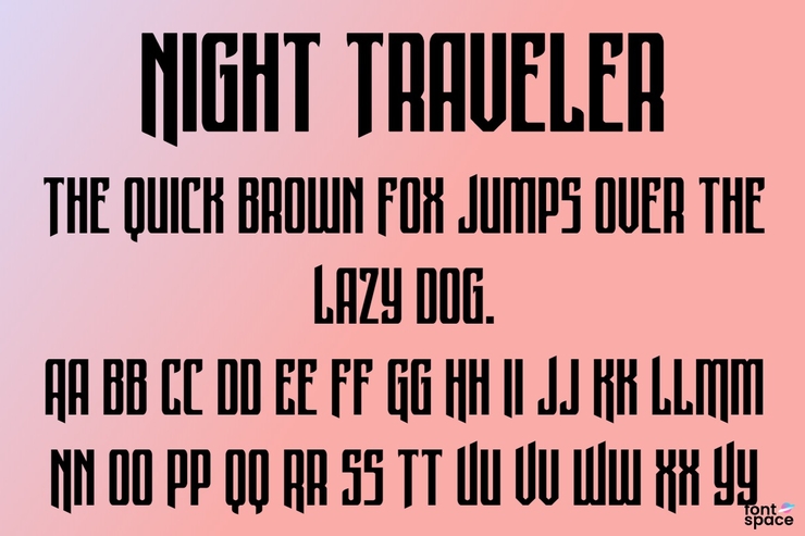 Night Traveler字体 5