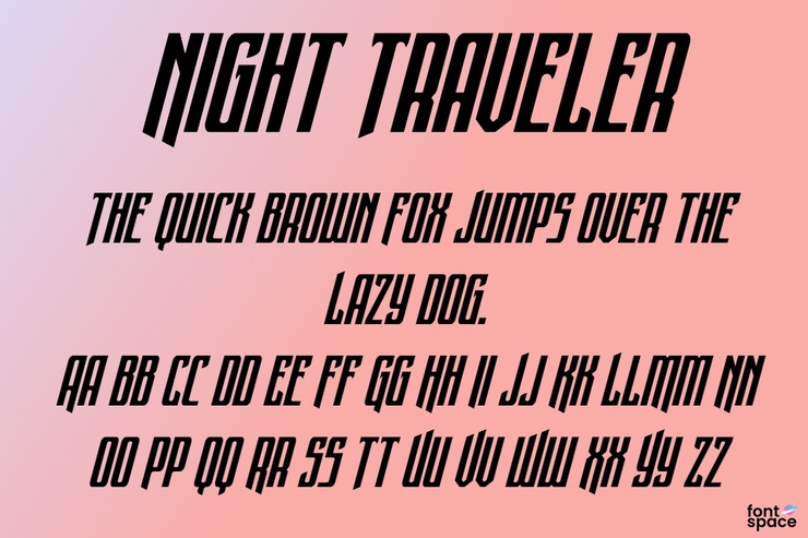 Night Traveler字体 6
