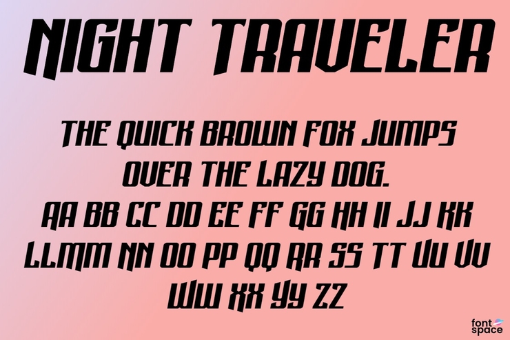Night Traveler字体 10