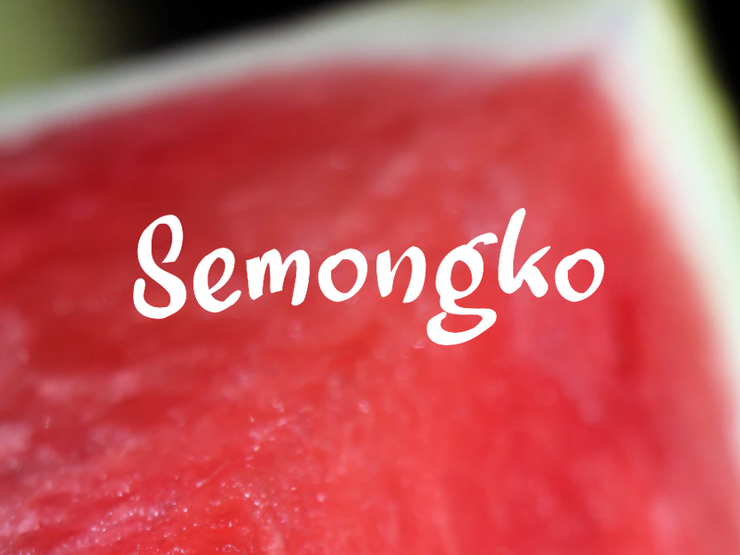 a Semongko字体 1