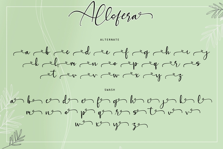 Allofera字体 5