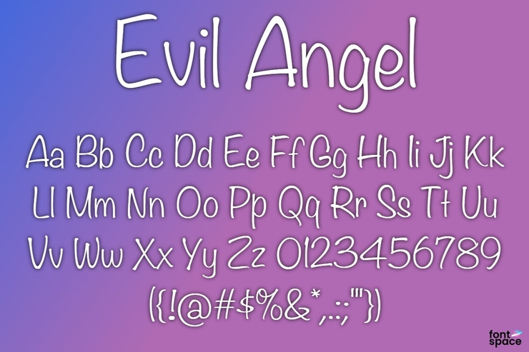 BB Evil Angel字体 1