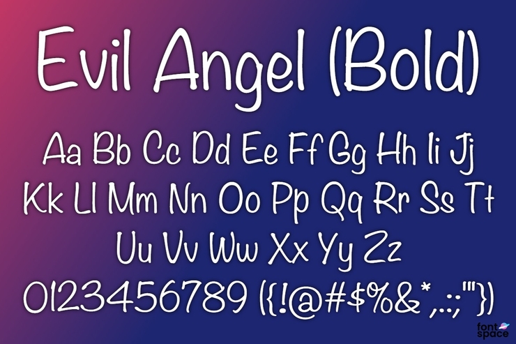 BB Evil Angel字体 2