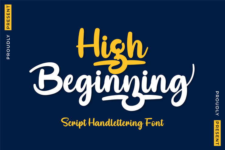 High Beginning字体 1