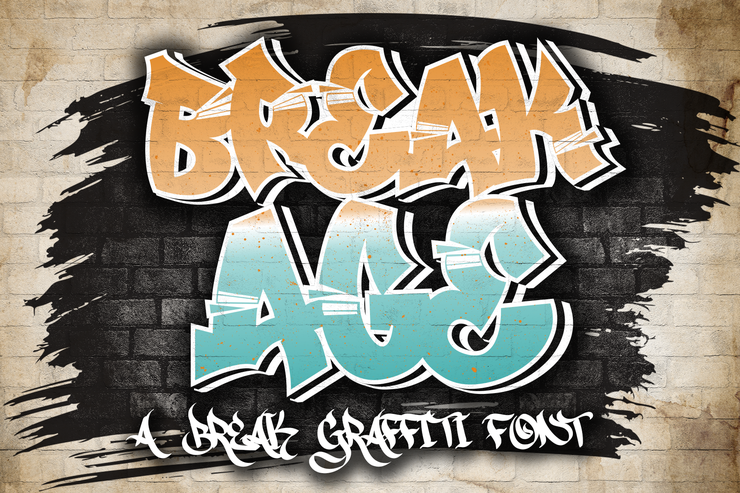 Break Age Graffiti字体 5