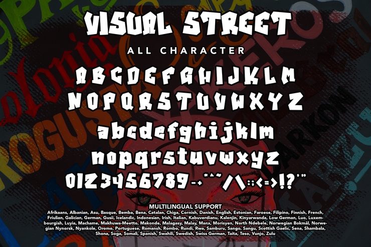 Visual Street字体 8
