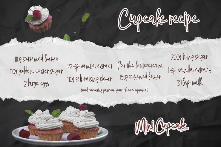 Mini Cupcake字体 2