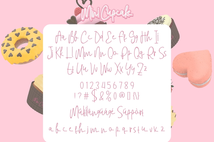 Mini Cupcake字体 7