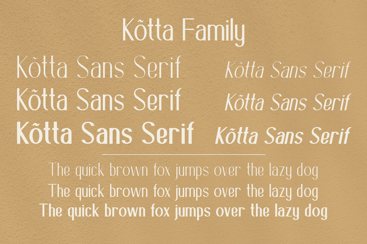 Kotta字体 Family字体 2