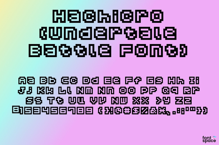 Hachicro Undertale Battle字体 1