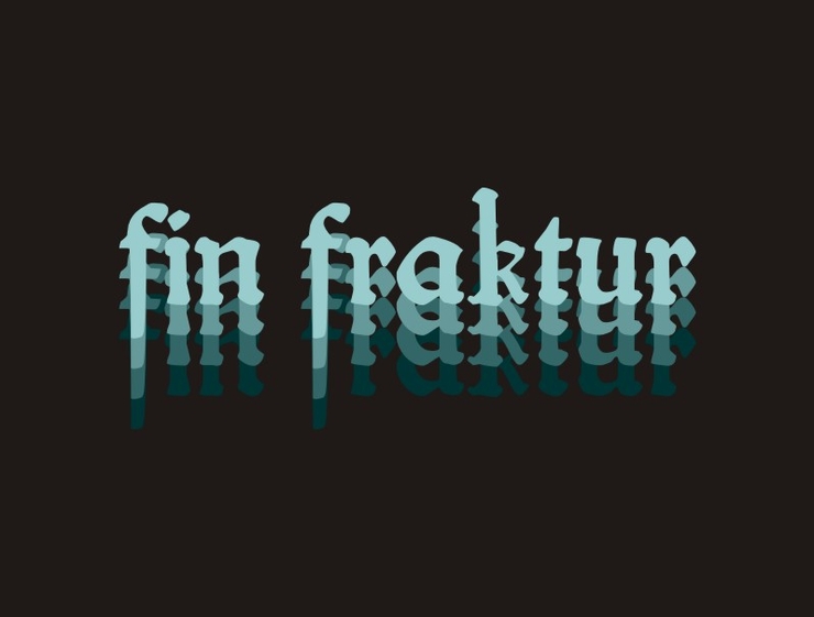 fin fraktur字体 2