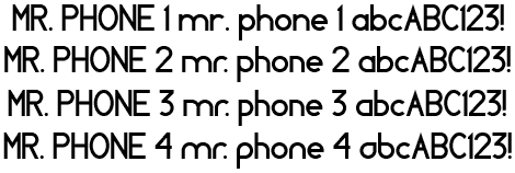 MR. PHONE字体 1