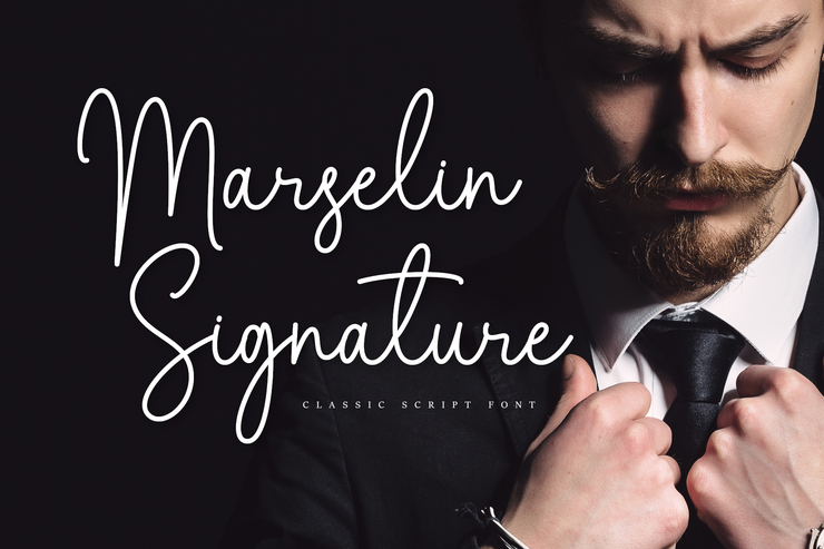 Marselin Signature字体 2