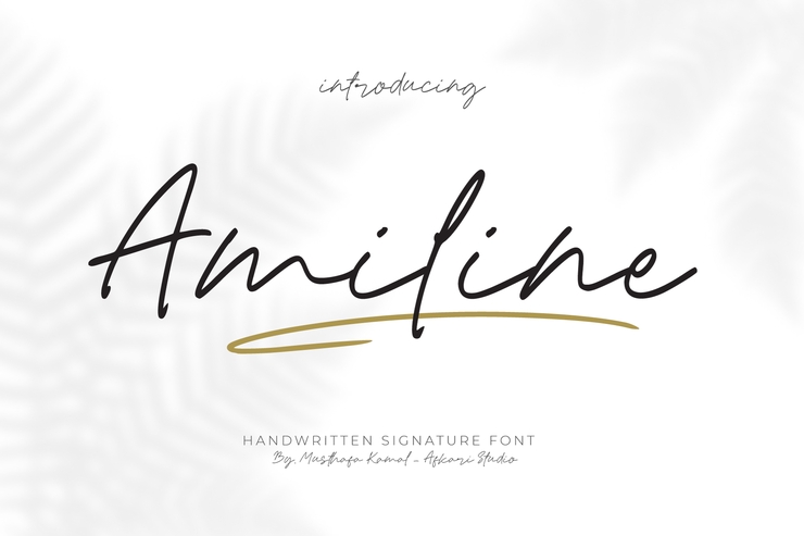 Amiline字体 4
