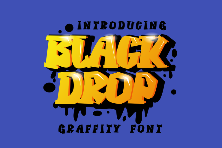 BLACK DROP字体 3
