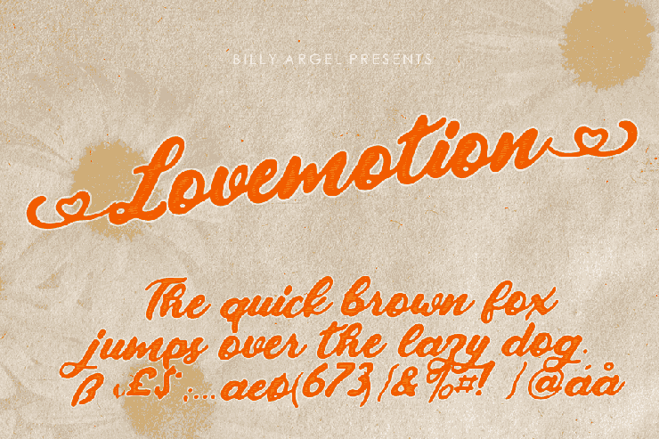 Lovemotion字体 2