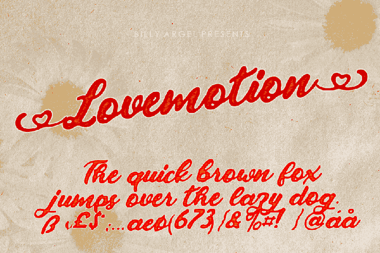 Lovemotion字体 8