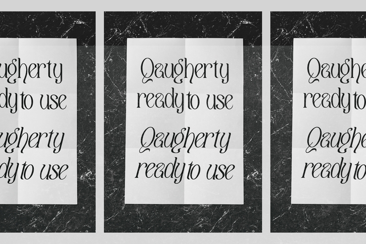 Qaugherty字体 8