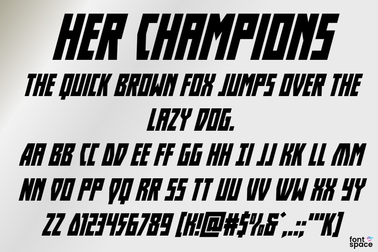 Her Champions字体 7