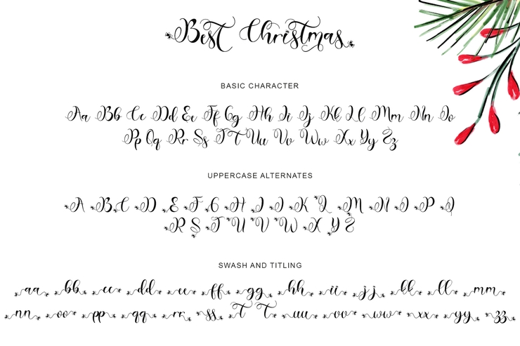 Best Christmas字体 6
