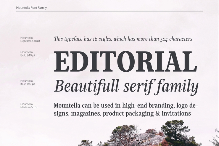 Mountella字体 10