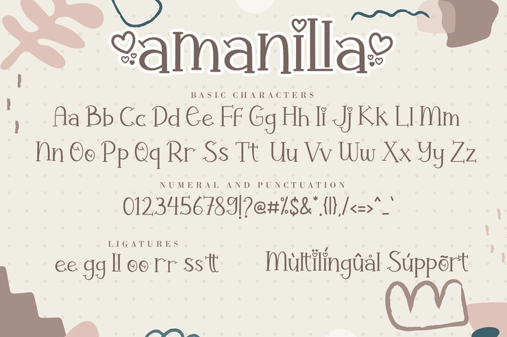 Amanilla字体 6