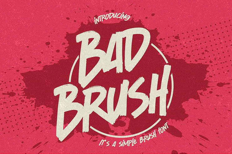 Bad Brush字体 1