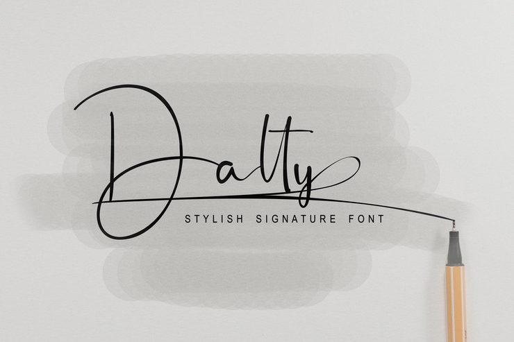 Dalty字体 1