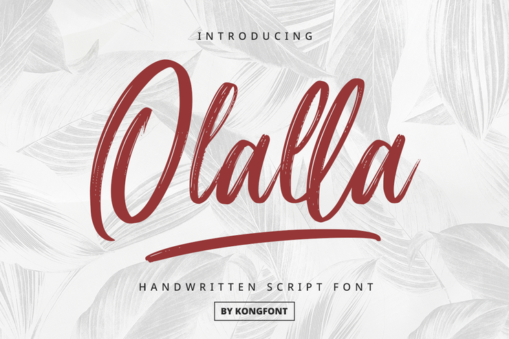 Olalla字体 1