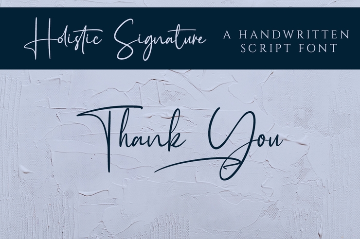 Holistic Signature字体 4