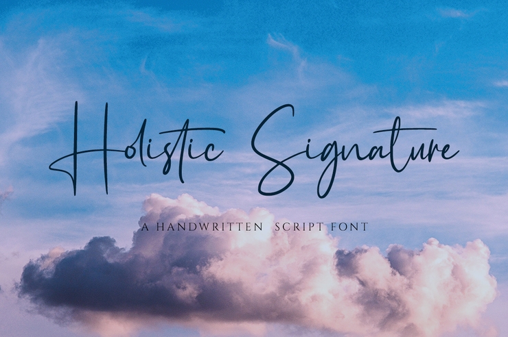Holistic Signature字体 5