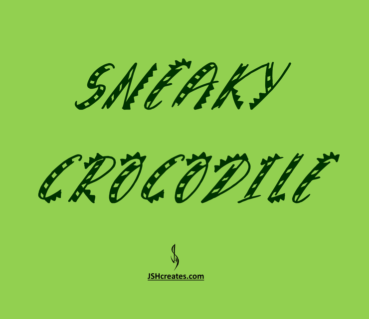 Sneaky Crocodile字体 1