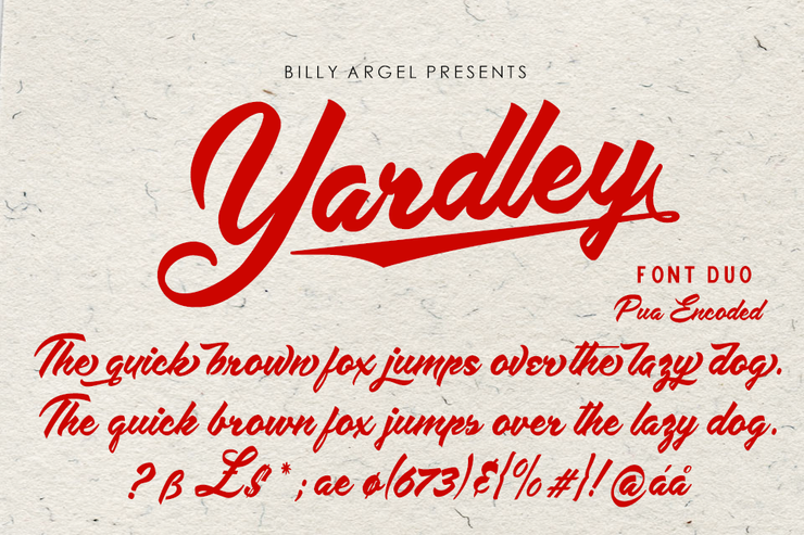 Yardley字体 2