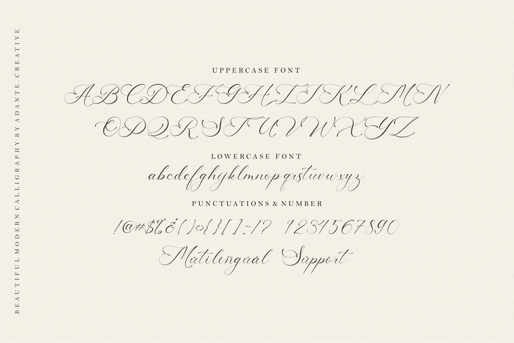 America Calligraphy字体 5