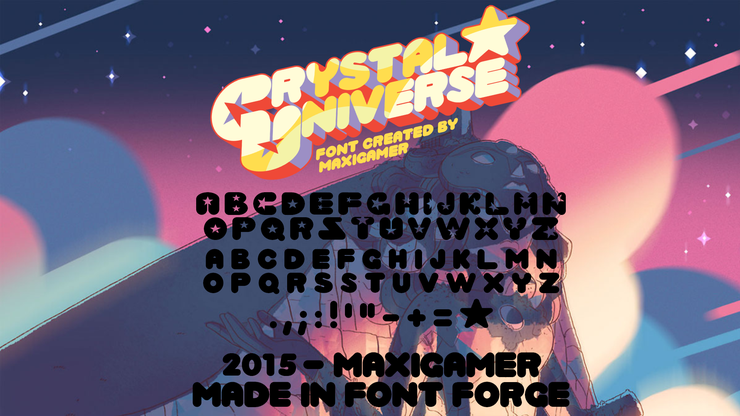 Crystal Universe字体 1