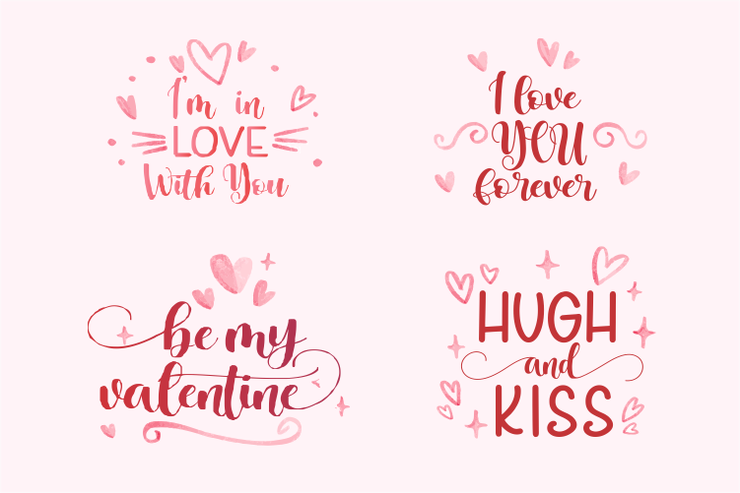 Lovely Valentine Script字体 7