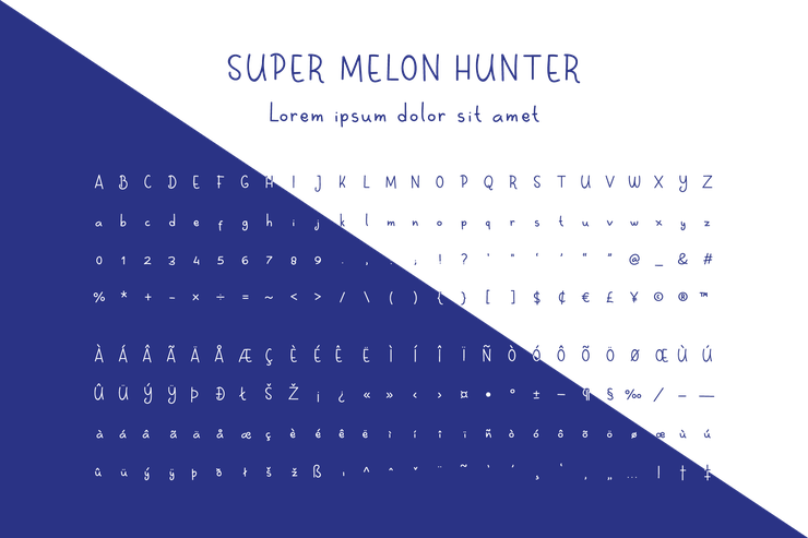 Super Melon Hunter字体 1