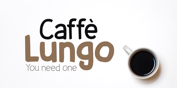 Caffe Lungo DEMO字体 1