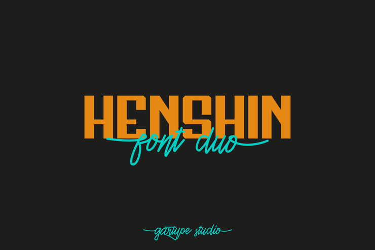 Henshin Script字体 2