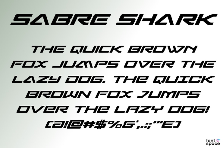 Sabre Shark字体 1