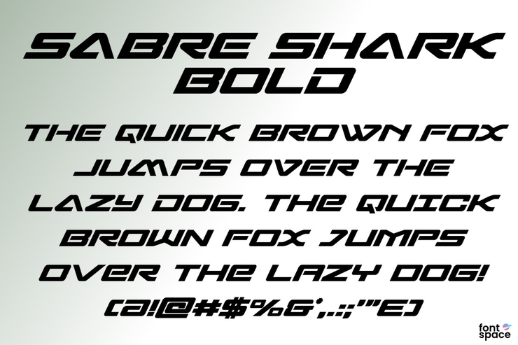 Sabre Shark字体 3