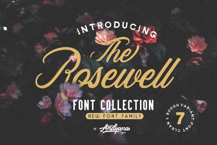 Rosewell Script Demo字体 2