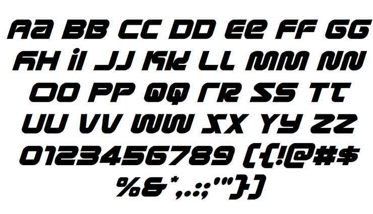 Metronauts字体 1