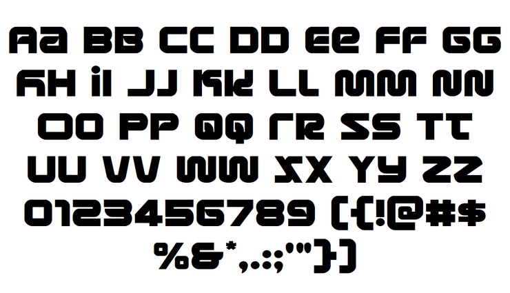 Metronauts字体 2