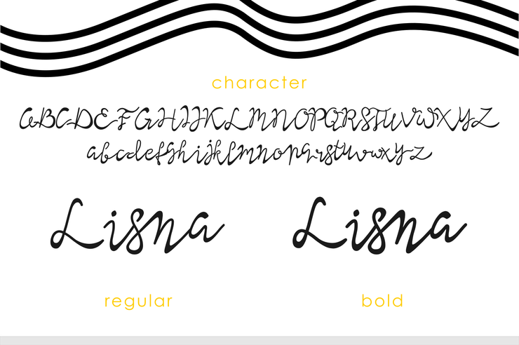 Lisna字体 8