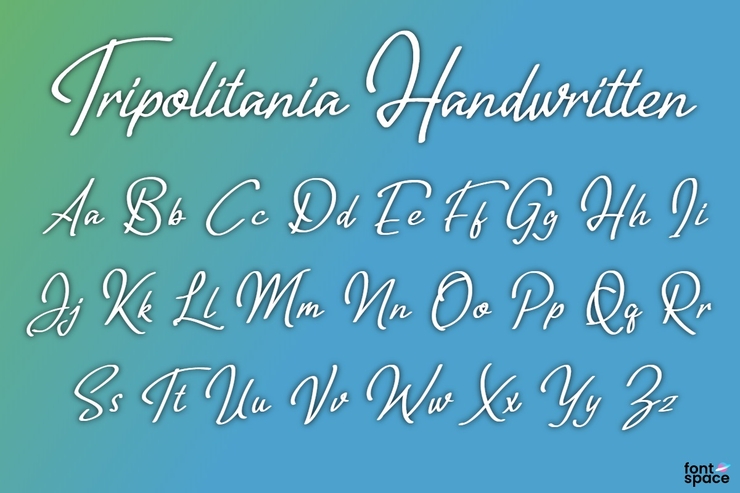 Tripolitania Handwritten字体 1
