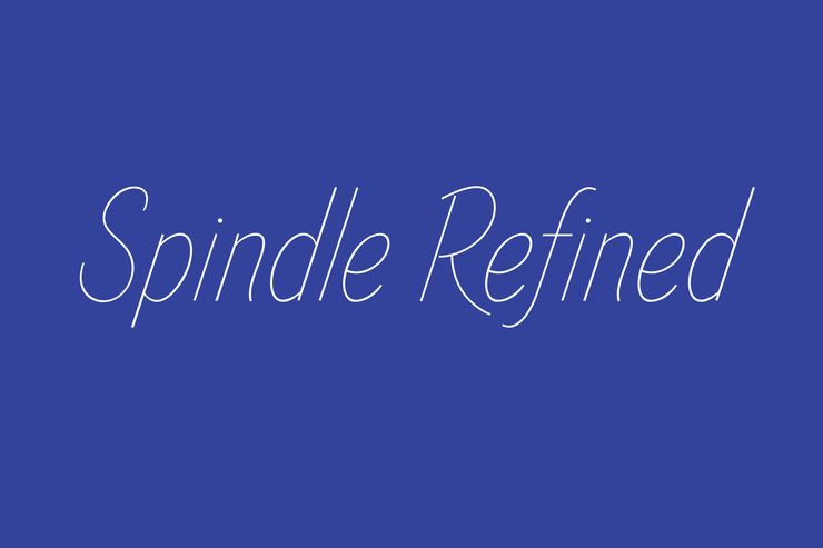 Spindle Refined字体 1