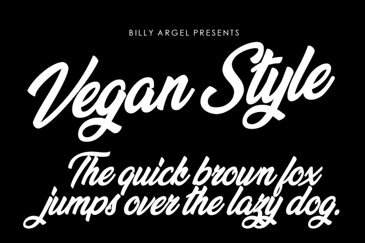 Vegan Style字体 2