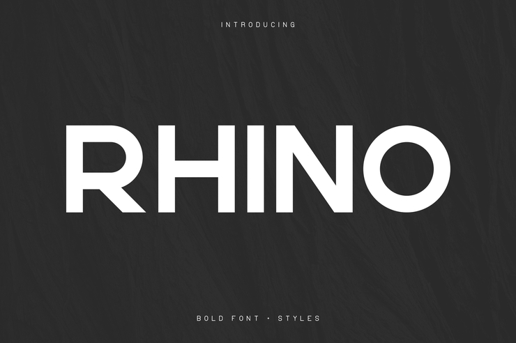 RHINO BOLD字体 1