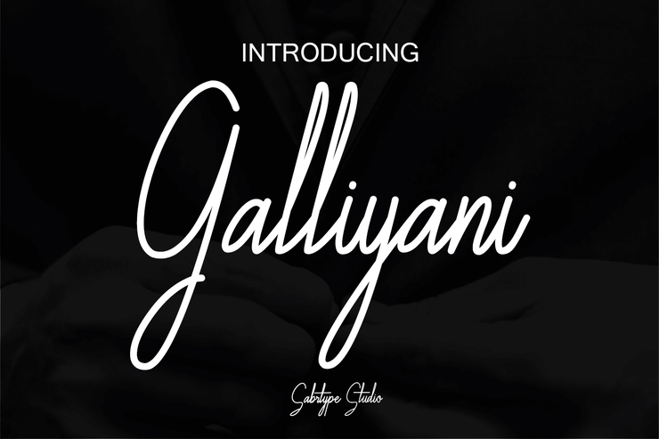 Galliyani字体 1